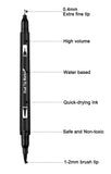 Black Dual Tip Marker