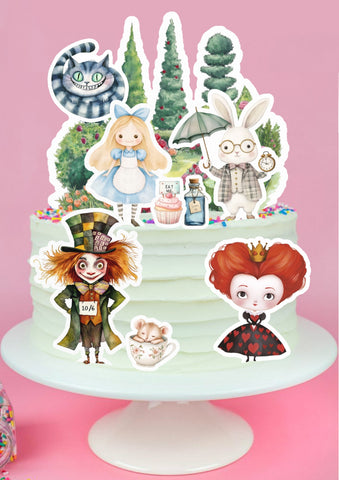 Alice’s Adventures in Wonderland Cake Topper