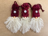 Handcraft Christmas Decorations - Set of Three Santa Gnomes