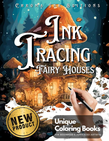 Ink Tracing Fairy Houses