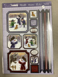 Hunkydory - Luxury Die Cut Decoupage Sheets - Snow Is Falling