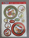 Hunkydory - Luxury Die Cut Decoupage Sheets - Festive Friends