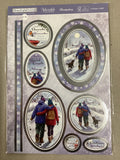 Hunkydory - Luxury Die Cut Decoupage Sheets - Wonderful Wintertime
