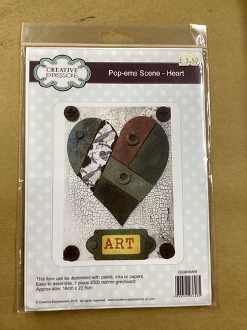 Creative Expressions : Pop-ems Scene - Heart