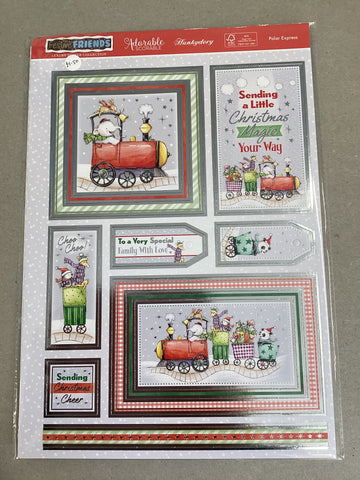 Hunkydory - Luxury Die Cut Decoupage Sheets - Festive Friends