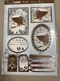 Hunkydory - Luxury Die Cut Decoupage Sheets - Snow Is Falling