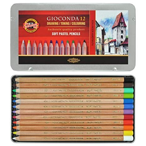 Koh-I-Noor Gioconda Soft Pastel Pencil Tin Set of 36