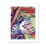 Grey Tabby Cat up in the Tree