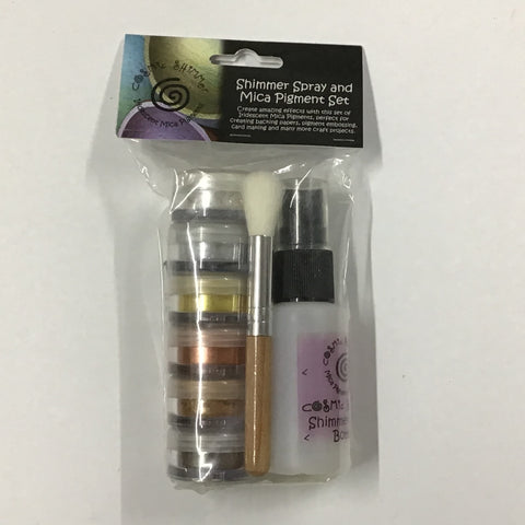 Cosmic Shimmer Shimmer Spray and Mica Pigment Set
