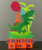 3D Happy Birthday Dinosaur Card