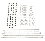 Gemstone and Silver Plated Copper Jewellery Making Kits