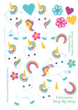 Rainbow Unicorn Digital Cardmaking Download Kit