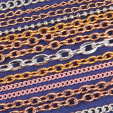 Gold, Silver, Copper and Rose Gold Plated Jewellery Making Copper Chains