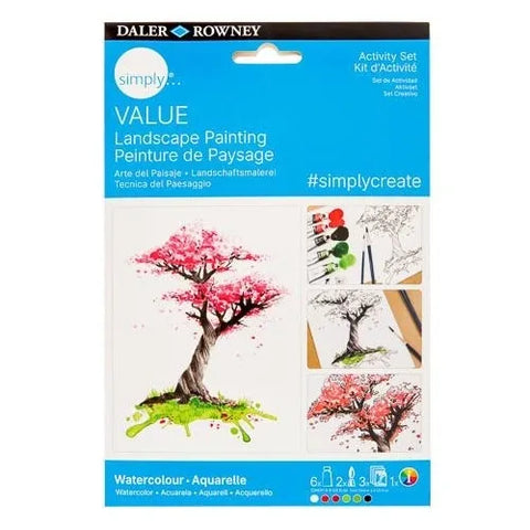 Daler Rowney Simply Create Watercolour Landscape Painting Set