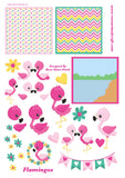 Flamingo Digital Cardmaking Download Kit