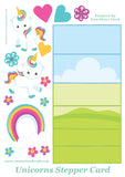 Rainbow Unicorn Digital Cardmaking Download Kit