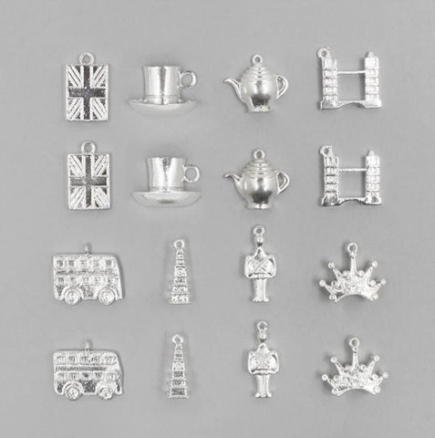I Love London Silver Plated Charm Collection